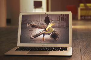 mockup d'un danseur